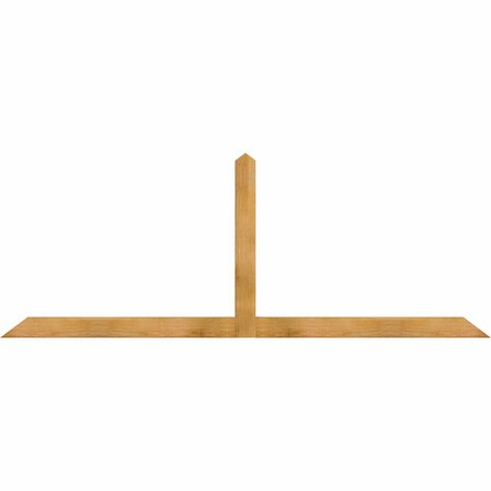 Ekena Millwork Portland Rough Sawn Timber Gable Bracket, Western Red Cedar, 96"W x 36"H x 2"D x 4"F, 9/12 Pitch GBW096X36X0204POR00RWR